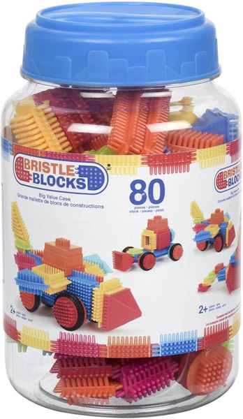 Battat — Bristle Blocks, Bloques Encajables de Púas (80 piezas)