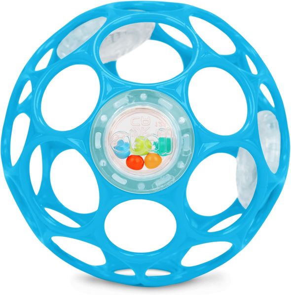 Bright Starts Oball Sonajero de fácil agarre (sin BPA, 10 cm)